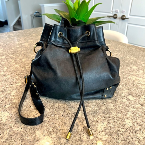 BADGLEY MISCHKA Black Leather Bag - Picture 1 of 16